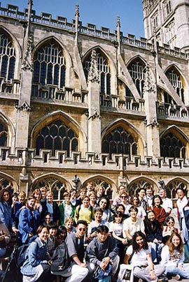 Studenten der Sprachschule Bath